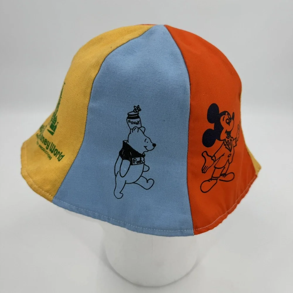 Walt Disney World Productions VINTAGE Bucket Beach Bell Hat Mickey Mouse‎ 1970's